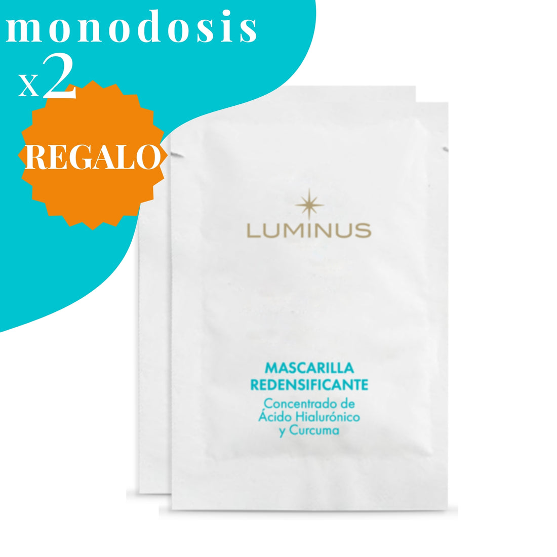 🎁 2 MONODOSIS Mascarilla Redensificante Hialurónico y Espirulina (100% off)